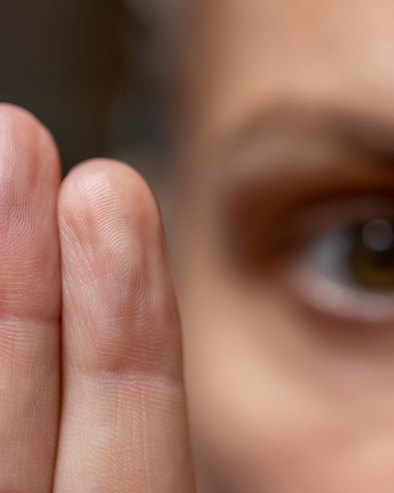 Close-up representing EMDR eye movement desensitization and reprocessing therapy
